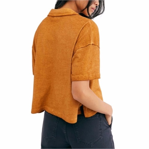 NWT FREE PEOPLE Copper Weekend Rush Top - Picture 2 of 3